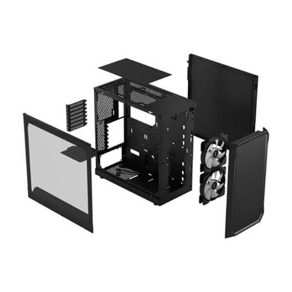 Fractal Design Focus 2 Mesh RGB TG Clear Tint ATX Mid Tower Case